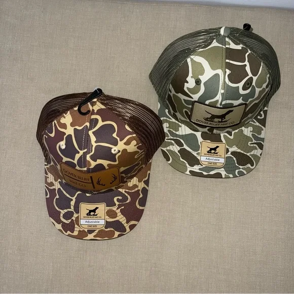NEW! Two Camo men’s duck hunting -Trucker Hat - Brown and Green - Picture 4 of 4